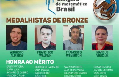 Estudantes piauienses são medalhistas na Olimpíada Canguru de Matemática